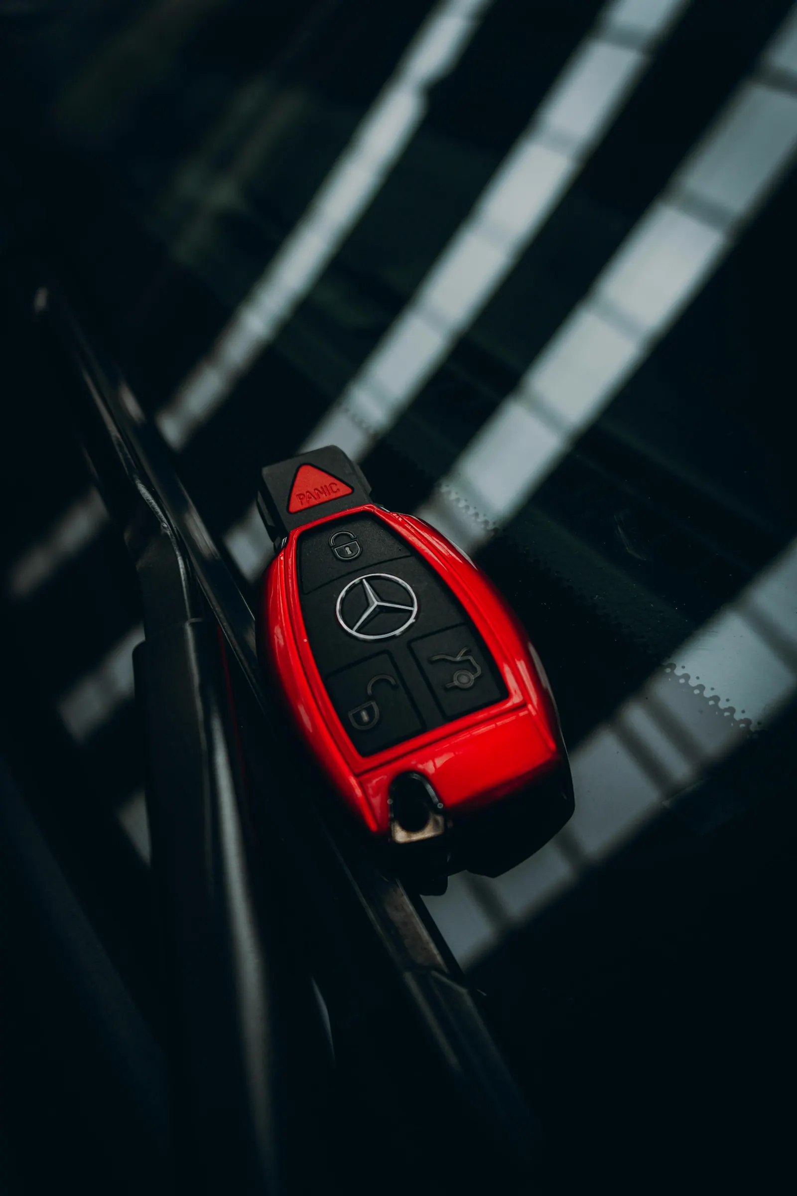 Red remote vehicle key